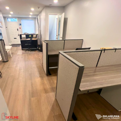 Philadelphia Flooring Solutions's commercial flooring work for Skyline Property Management in Philadelphia, PA