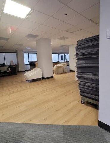 Philadelphia Flooring Solutions's commercial flooring work for JetBlue Airways in Yorktown, PA