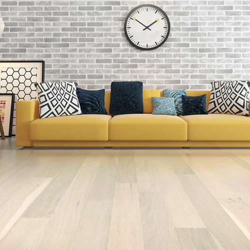 Living room with laminate flooring