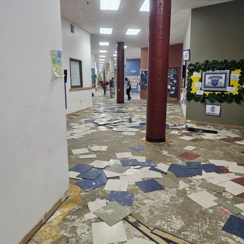 Philadelphia Flooring Solutions's commercial flooring work for Wissahickon Charter School in Philadelphia, PA