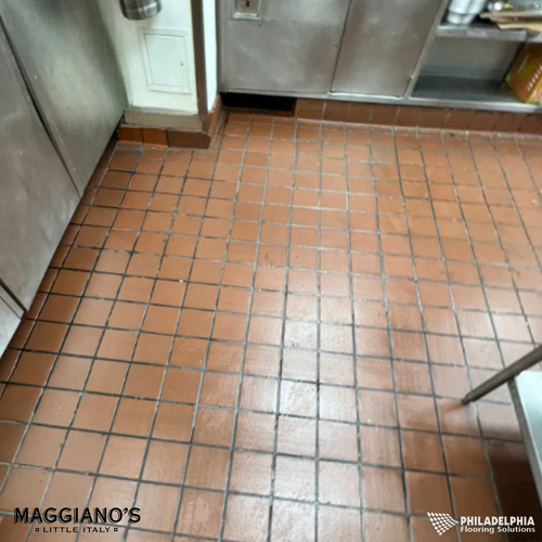 Philadelphia Flooring Solutions's commercial flooring work for Maggiano's Little Italy in Philadelphia, PA