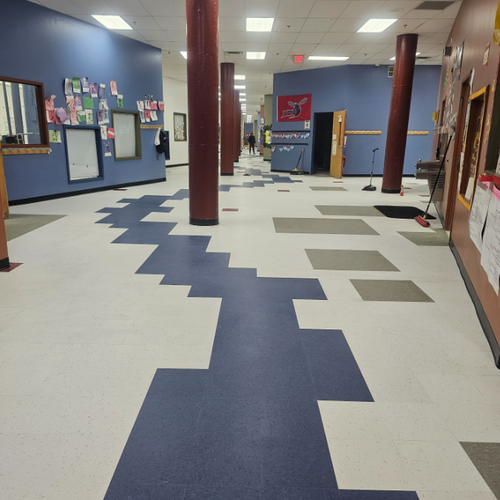 Philadelphia Flooring Solutions's commercial flooring work for Wissahickon Charter School in Philadelphia, PA