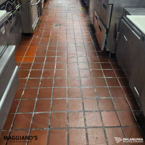 Philadelphia Flooring Solutions's commercial flooring work for Maggiano's Little Italy in Philadelphia, PA