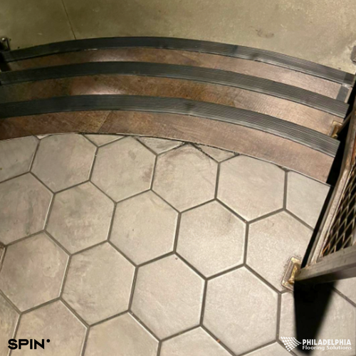 Philadelphia Flooring Solutions's commercial flooring work for Spin Philadelphia