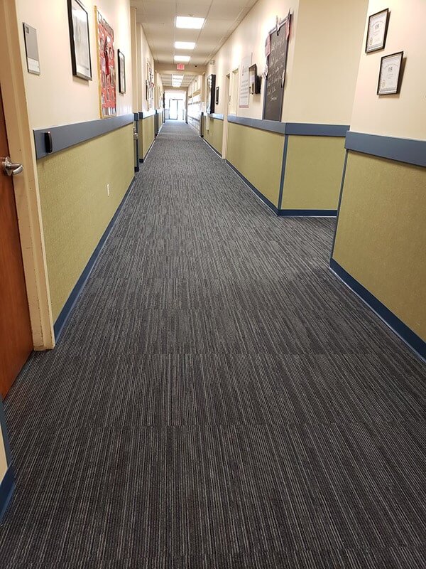 Philadelphia Flooring Solutions's commercial carpet flooring work for Lincoln Technical Institute, INC in North Philadelphia, PA