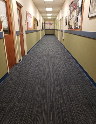 Philadelphia Flooring Solutions's commercial carpet flooring work for Lincoln Technical Institute, INC in Norris Square, PA