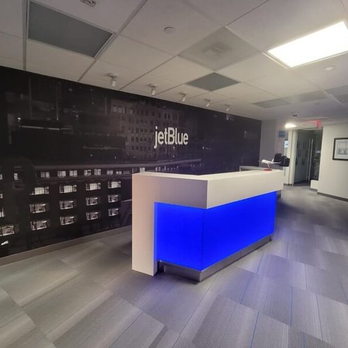 Philadelphia Flooring Solutions's commercial carpet flooring work for JetBlue Airways in Philadelphia, PA