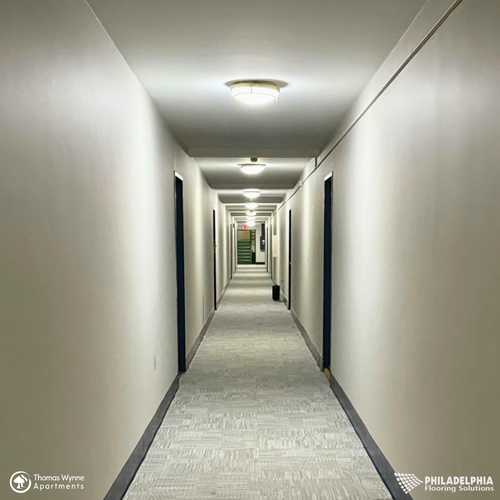 Philadelphia Flooring Solutions's commercial flooring work for Thomas Wynne Apartments