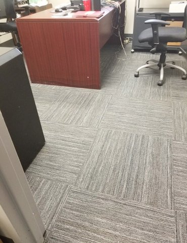 Philadelphia Flooring Solutions's commercial carpet flooring work for Paris Corporation in Poplar, PA