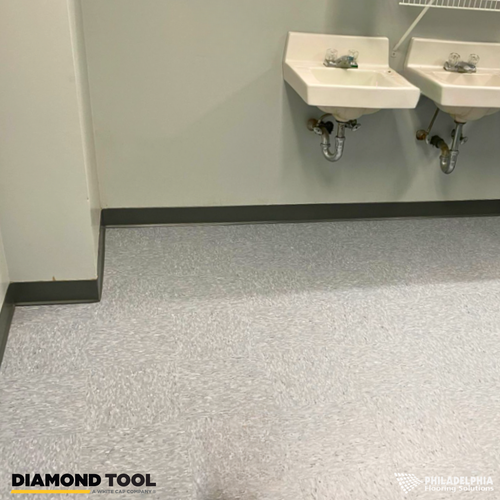 Philadelphia Flooring Solutions's commercial flooring work for Diamond Tool in Philadelphia, PA