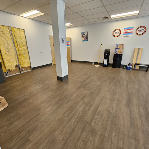Philadelphia Flooring Solutions's commercial flooring work for Unite Here Local in Philadelphia, PA