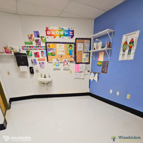 Philadelphia Flooring Solutions's commercial flooring work for Wissahickon Charter School in Philadelphia, PA