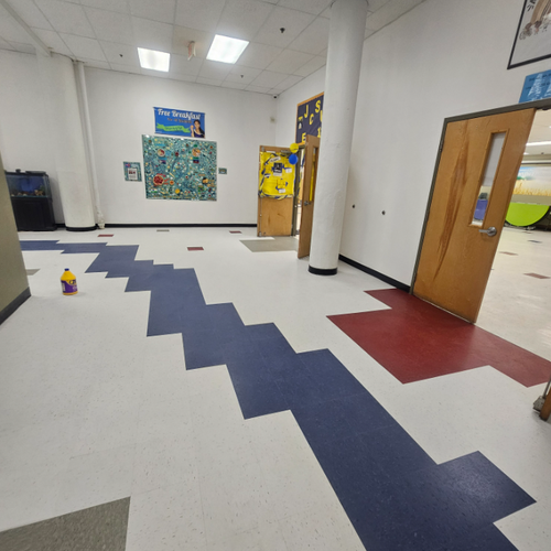 Philadelphia Flooring Solutions's commercial flooring work for Wissahickon Charter School in Philadelphia, PA