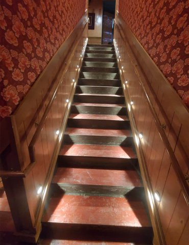 Before images of Philadelphia Flooring Solutions's commercial flooring work for Blind Barber Bar in Philadelphia, PA