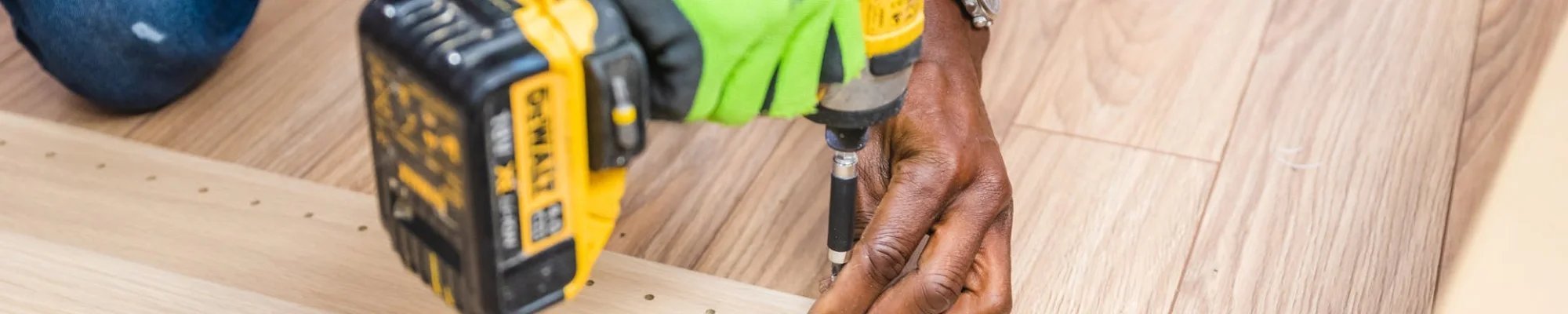 Flooring contractor installing solid hardwood flooring in Philadelphia PA