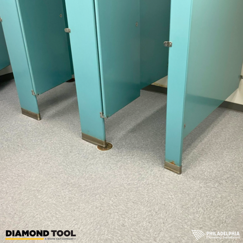 Philadelphia Flooring Solutions's commercial flooring work for Diamond Tool in Philadelphia, PA