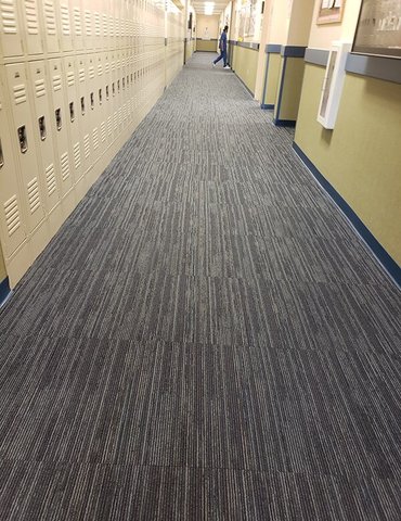 Philadelphia Flooring Solutions's commercial carpet flooring work for Lincoln Technical Institute, INC in Poplar, PA