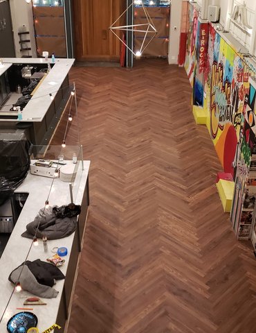 Philadelphia Flooring Solutions's commercial flooring work for Porta in Norris Square, PA