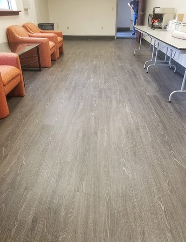 Philadelphia Flooring Solutions's commercial flooring work for Paris Corporation in North Philadelphia, PA