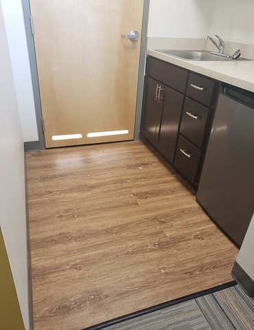 Philadelphia Flooring Solutions's commercial wood flooring work for Ruth Williams House in Yorktown, PA