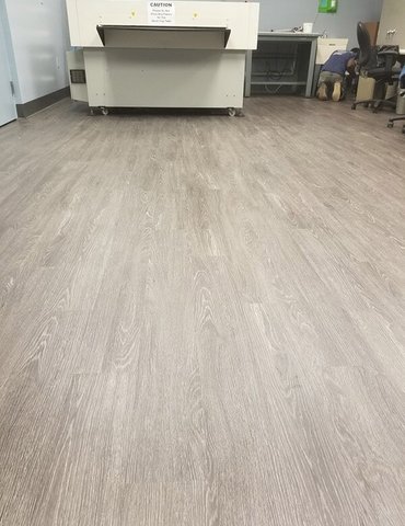 Philadelphia Flooring Solutions's commercial flooring work for Paris Corporation in Poplar, PA