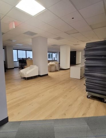 Philadelphia Flooring Solutions's commercial flooring work for JetBlue Airways in Norris Square, PA
